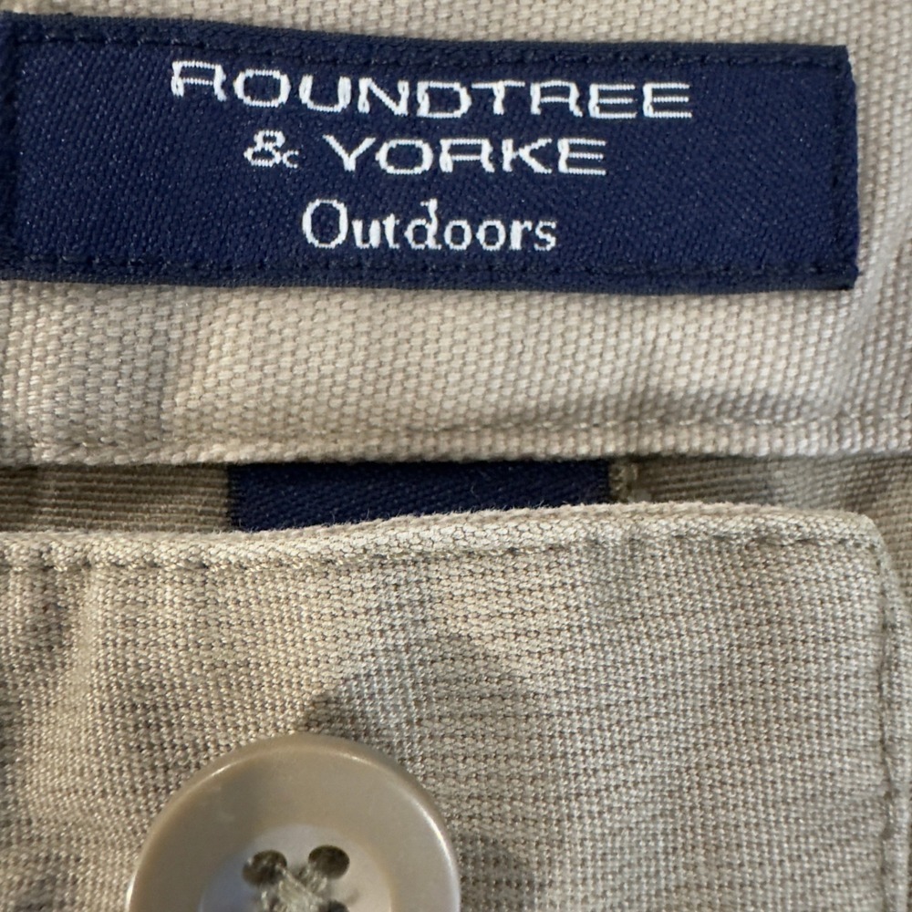 Roundtree & Yorke Outdoors Classic Fit Straight Leg Tan Micro Corduroy Pants 42 - Picture 7 of 9